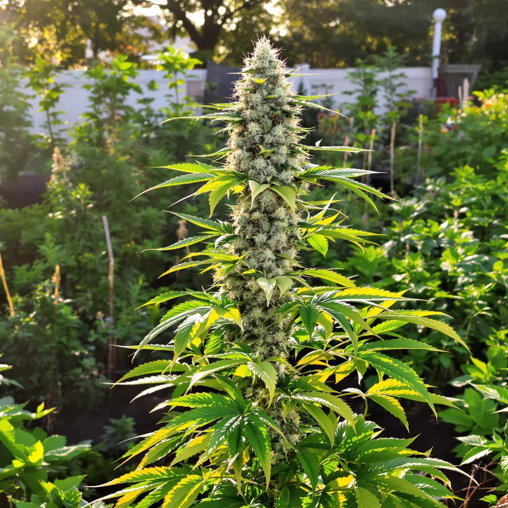 Girl Scout Cookies 37% indica / 63% sativa — fleur avec trichomes visibles