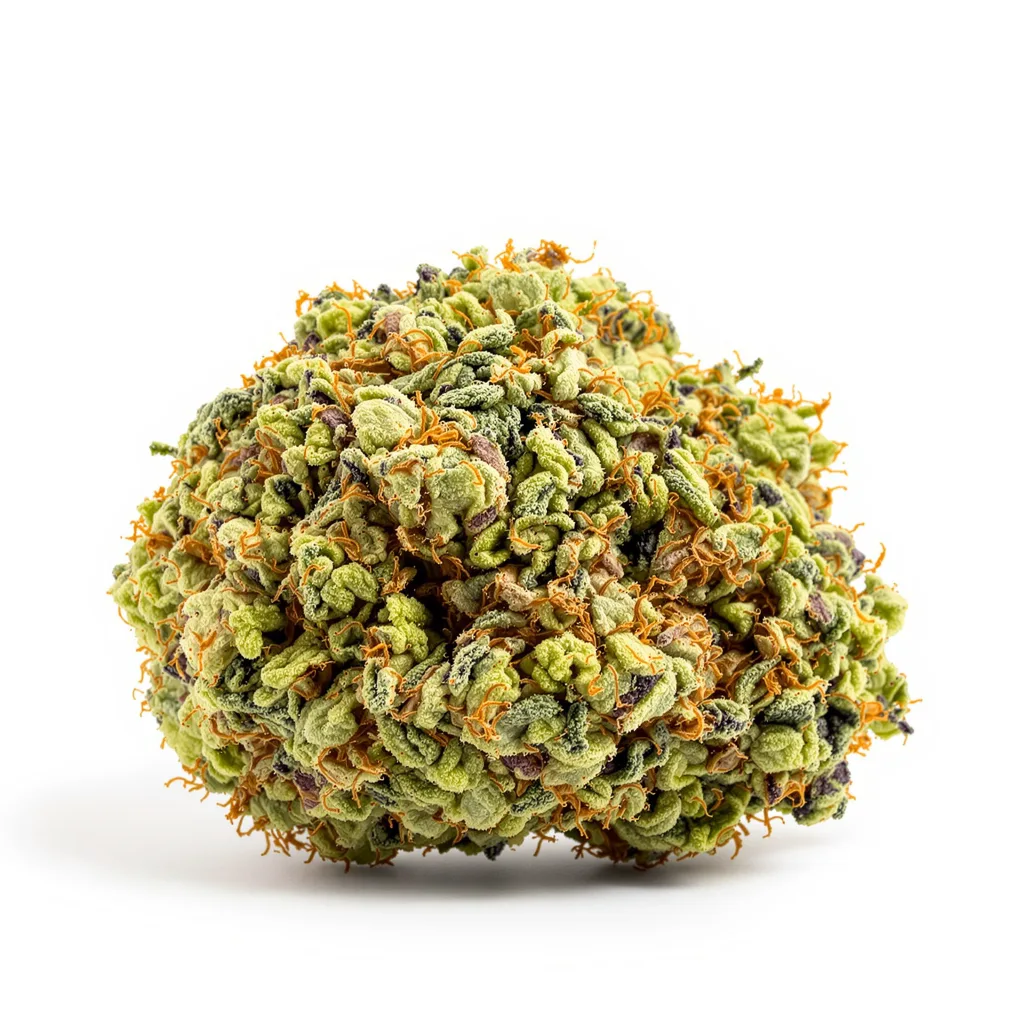 Girl Scout Cookies 37% indica / 63% sativa — fleur avec trichomes visibles