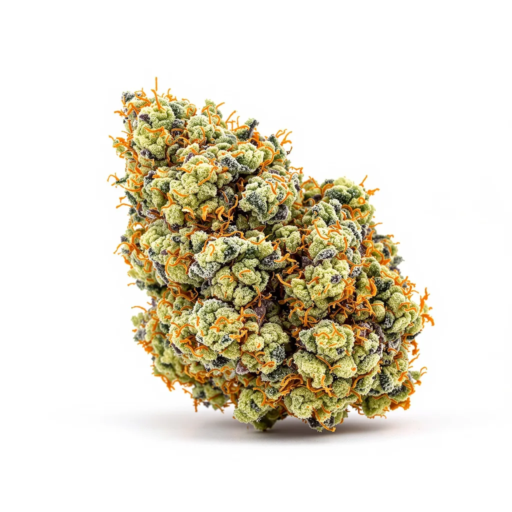 Glass Slipper 50% indica / 65% sativa — fleur avec trichomes visibles