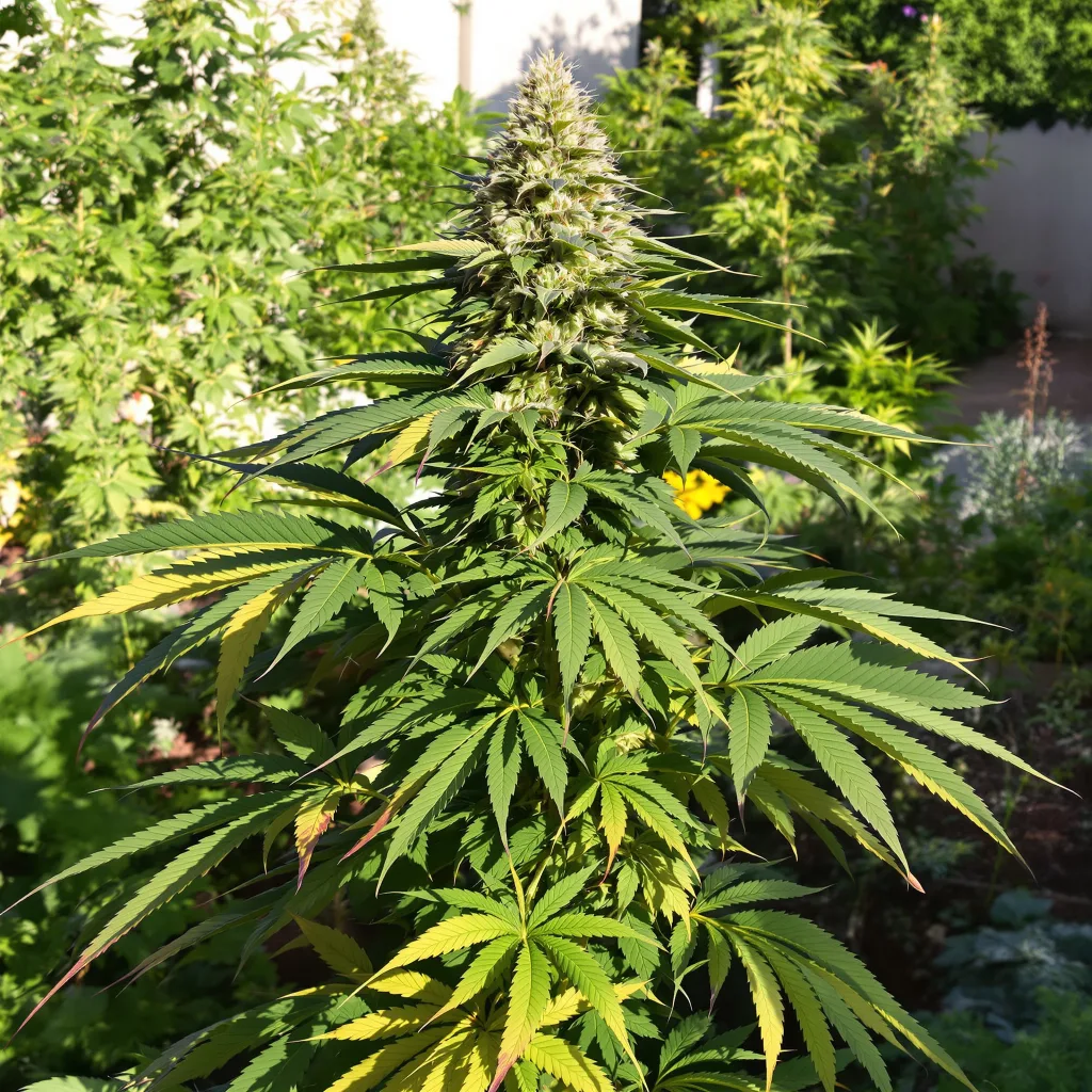 GMO Cookies 80% indica / 20% sativa — fleur avec trichomes visibles