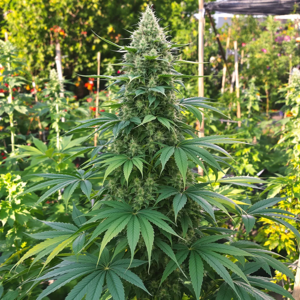G.O.A.T Pack 50% indica / 50% sativa — fleur avec trichomes visibles