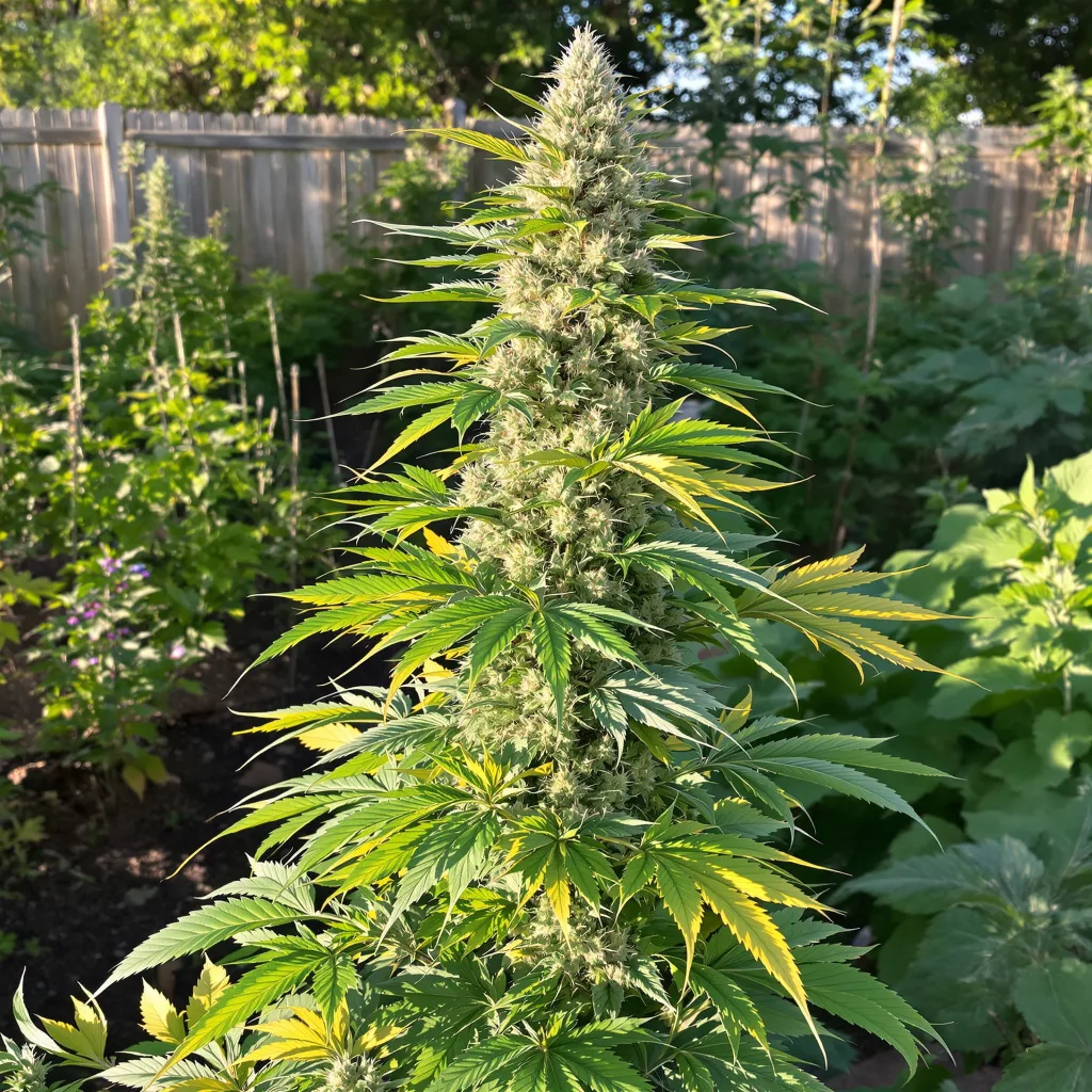 Gobbstopper 35% indica / 65% sativa — fleur avec trichomes visibles