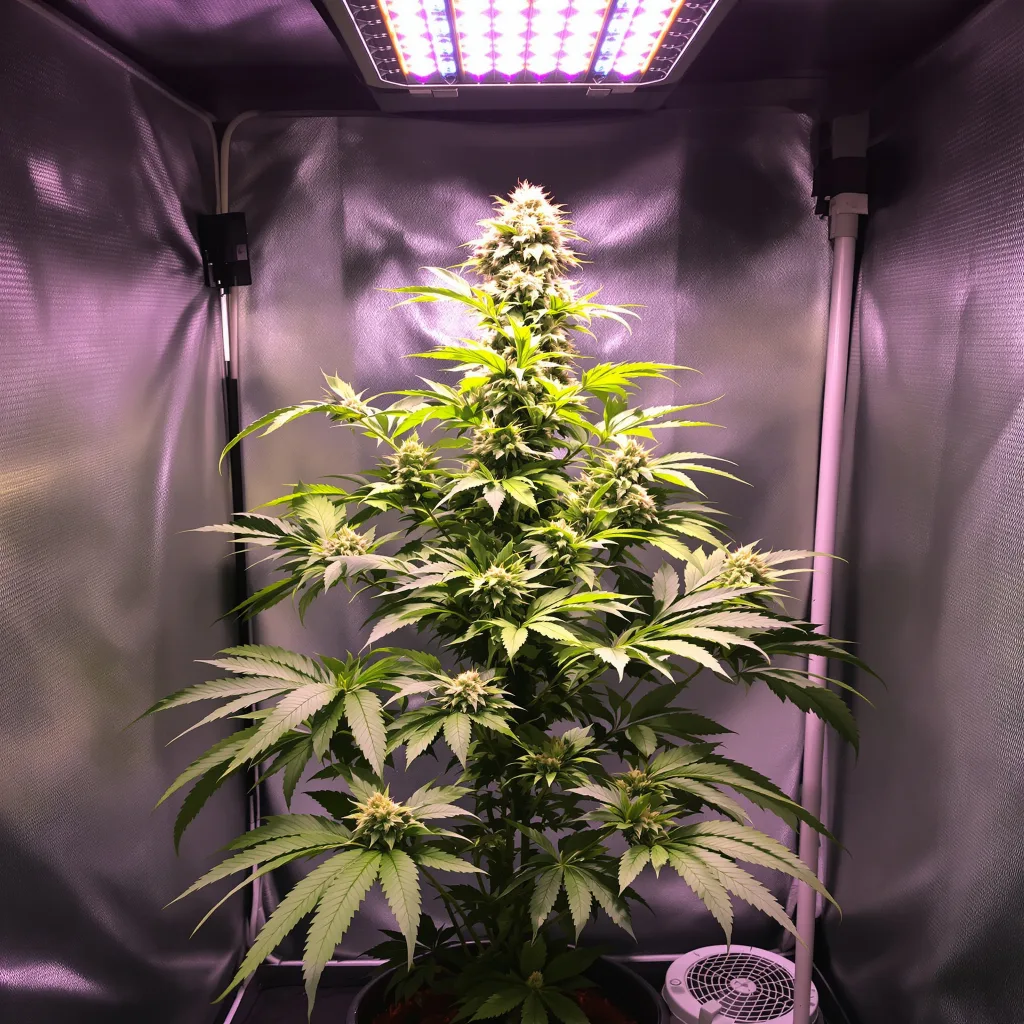 Plante de cannabis God's Treat en floraison — 60-100 cm autofloraison