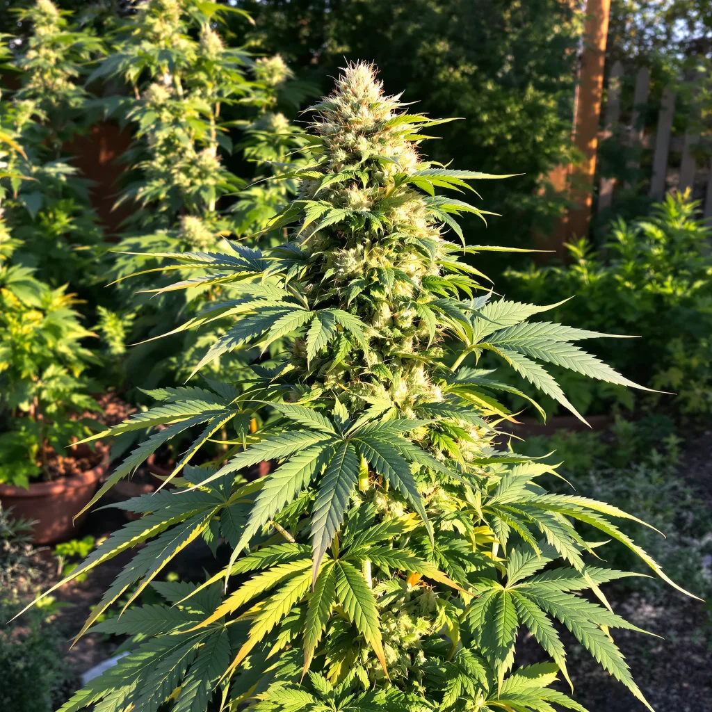 God's Treat 78% indica / 22% sativa — fleur avec trichomes visibles