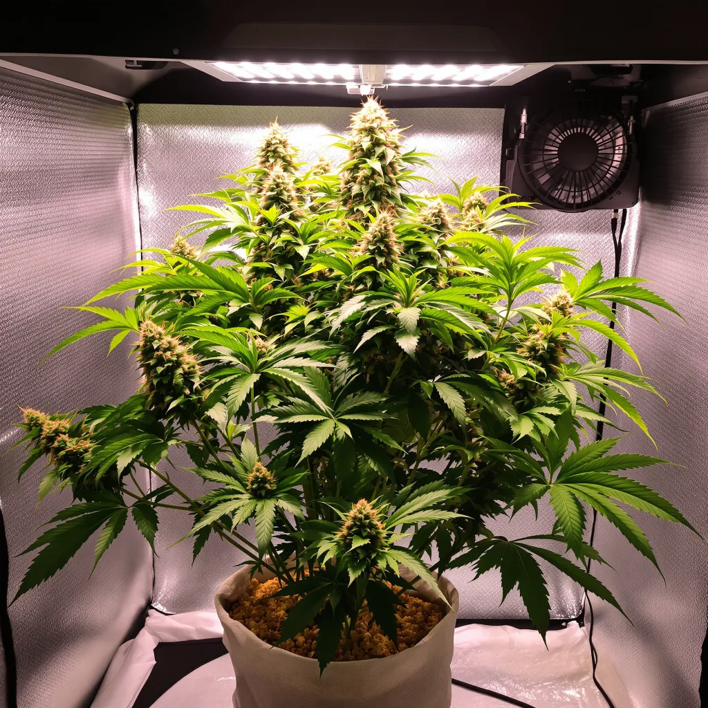 Plante de cannabis God’s Treat en floraison — 90-130 cm féminisée