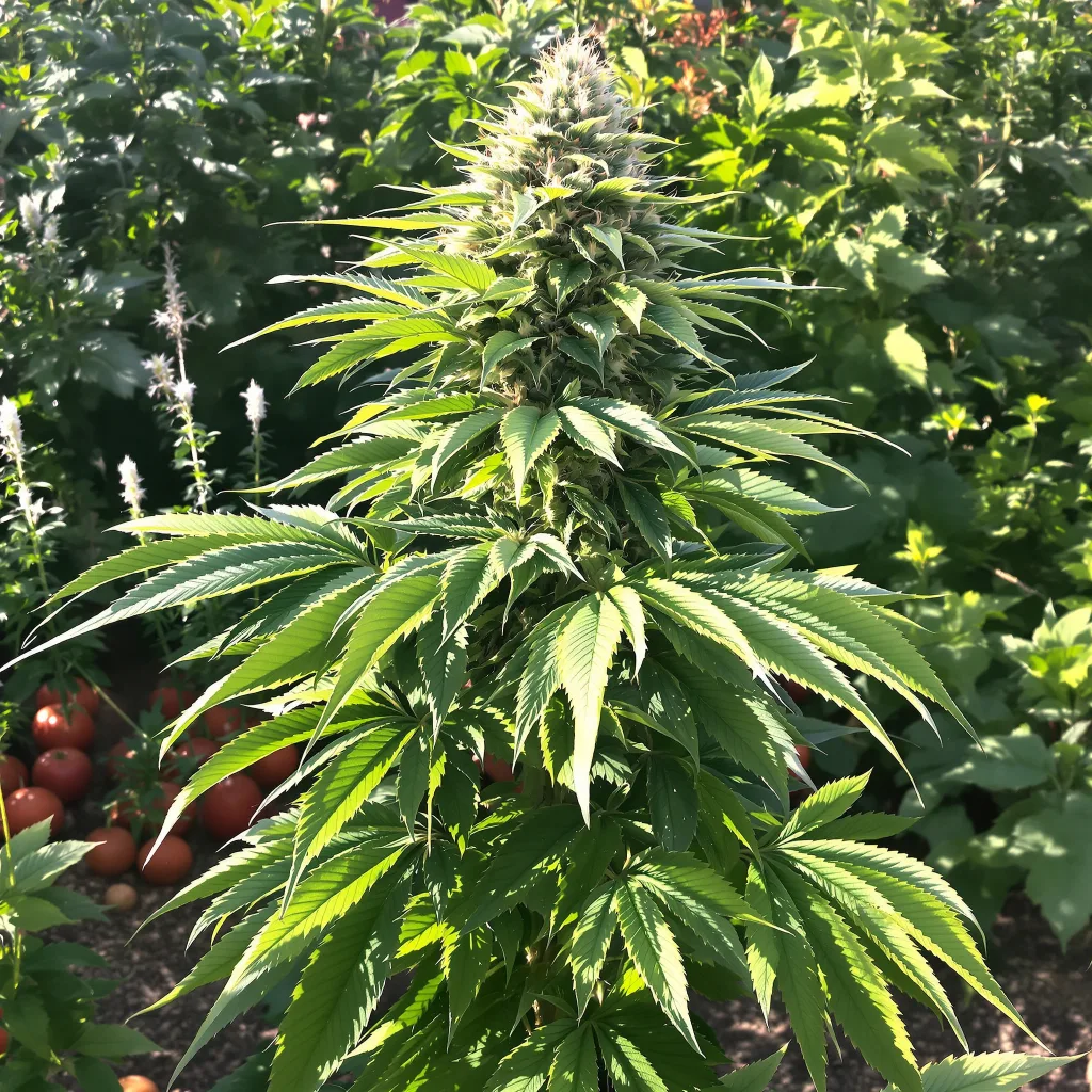 Godberry 74% indica / 26% sativa — fleur avec trichomes visibles
