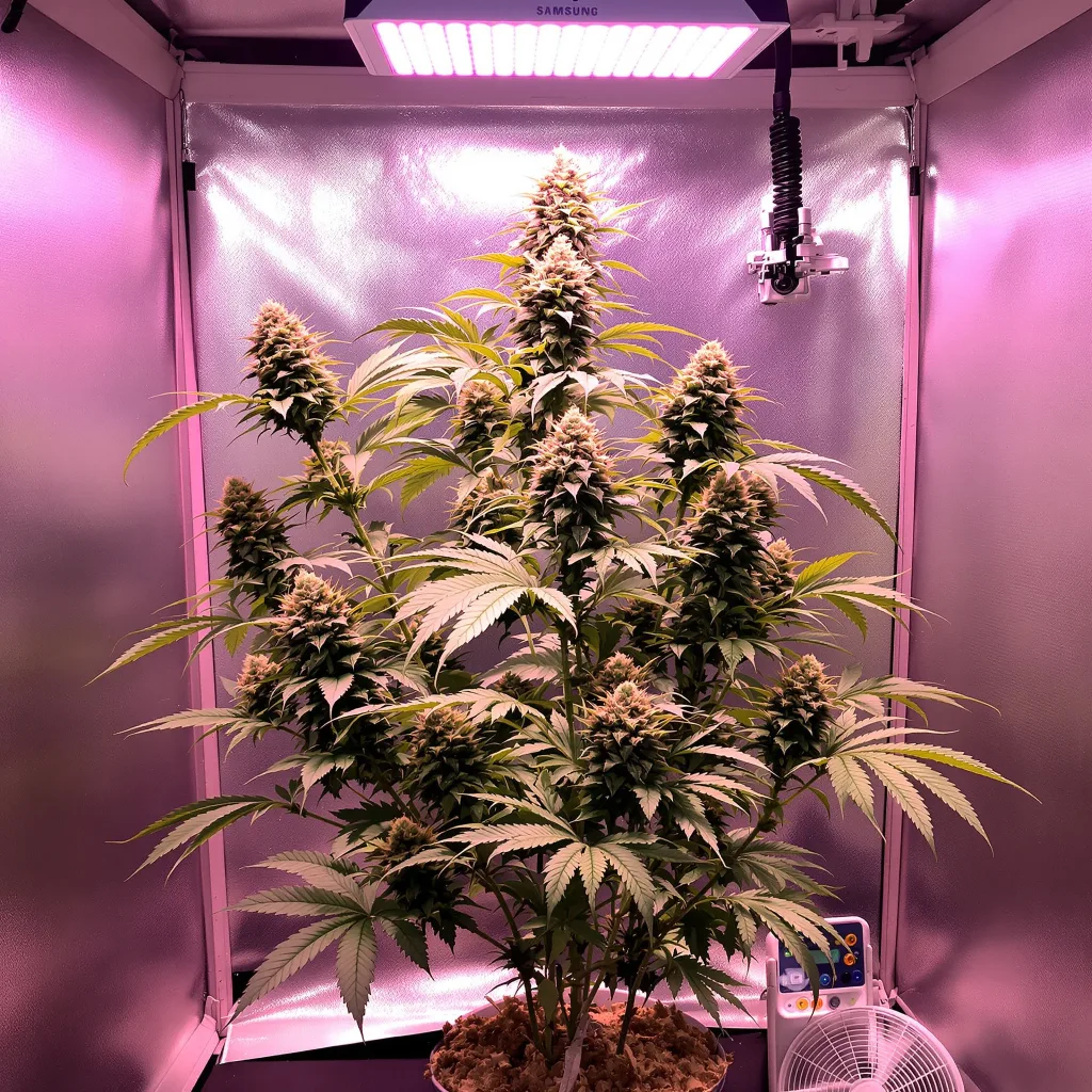 Plante de cannabis Godfather OG en floraison — 120-180 cm féminisée