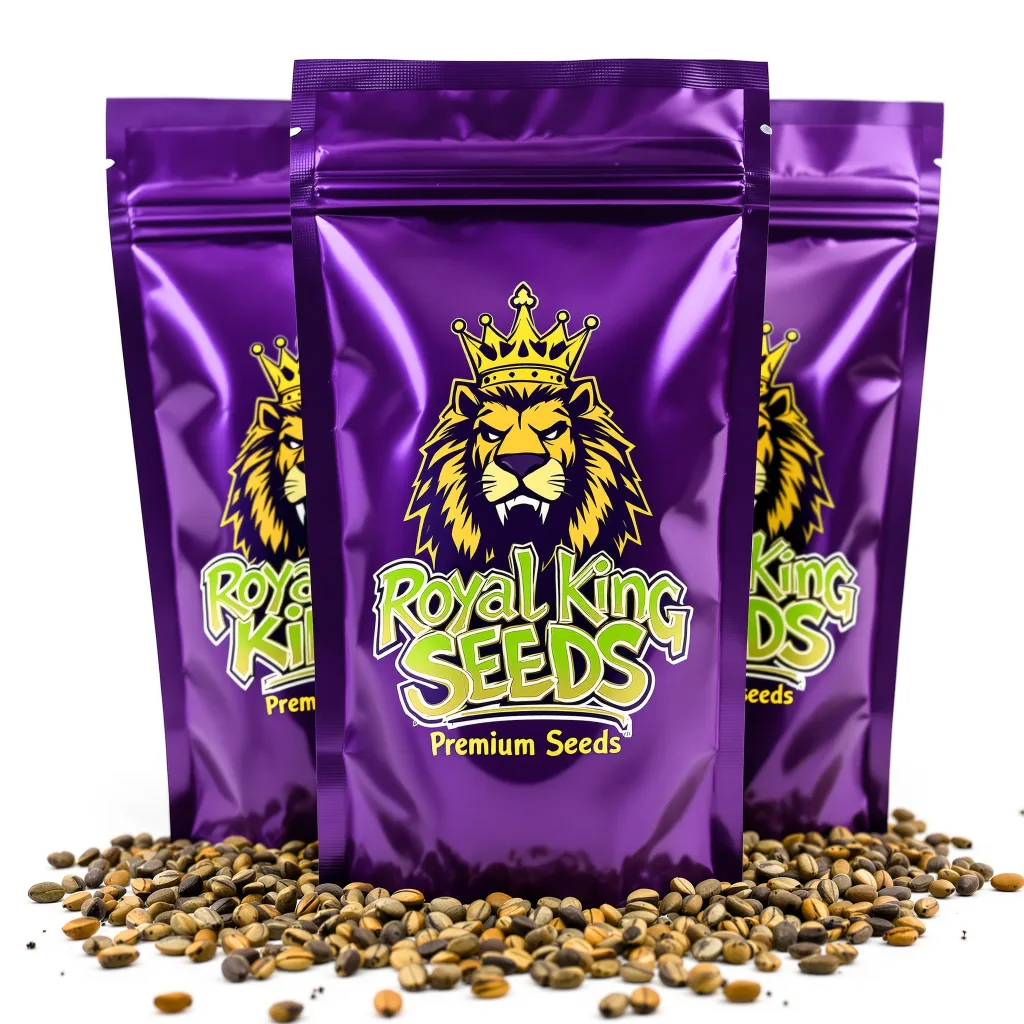 Godfather Purple Kush 53% indica / 47% sativa — fleur avec trichomes visibles