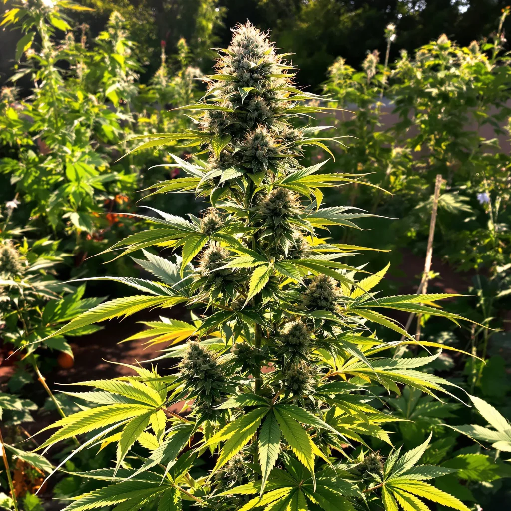 Godzilla Cookies 49% indica / 51% sativa — fleur avec trichomes visibles