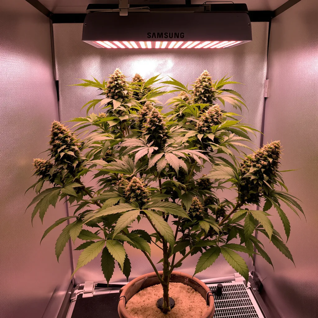 Plante de cannabis Goji OG Haze en floraison — 90-130 cm féminisée