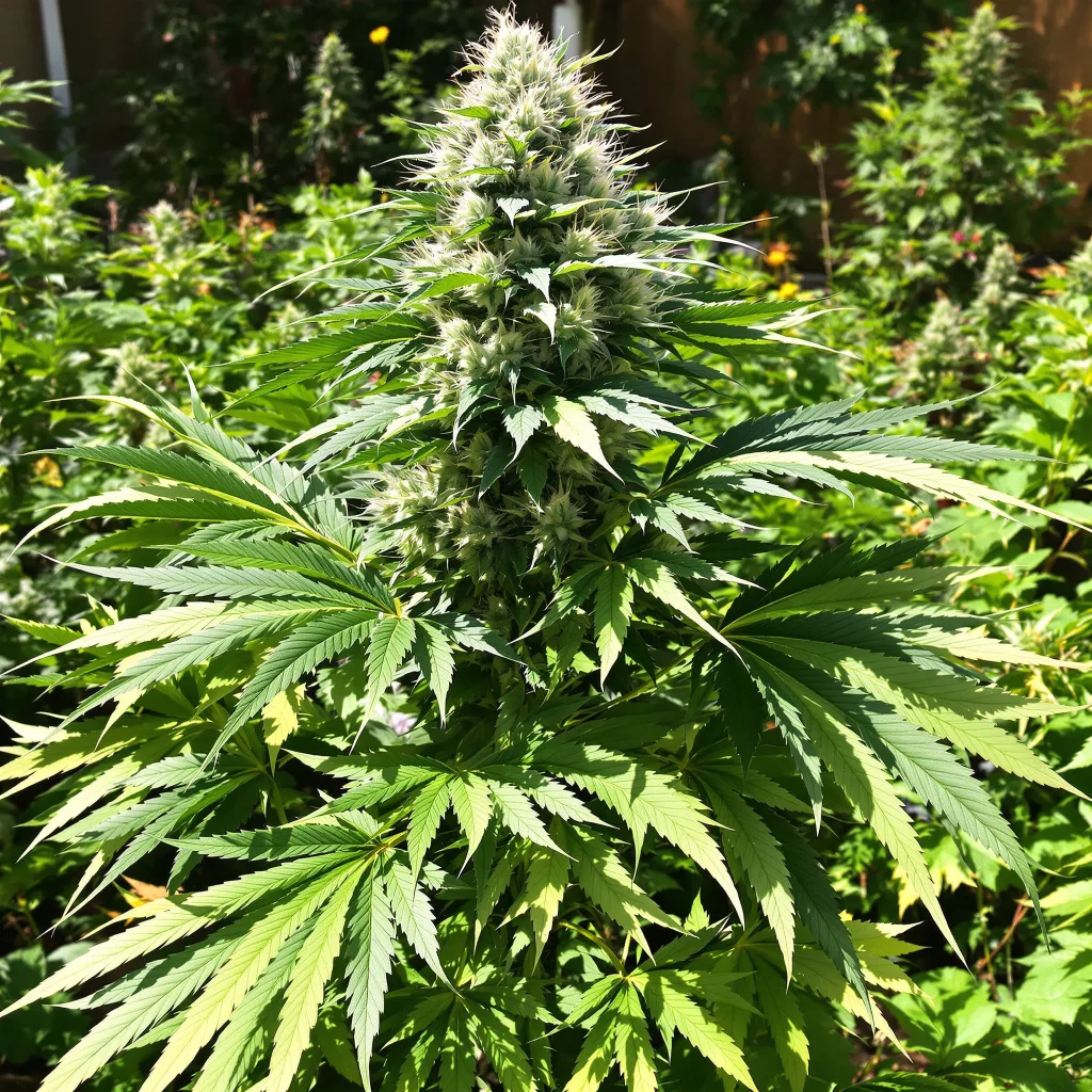 Gold Leaf 88% indica / 12% sativa — fleur avec trichomes visibles