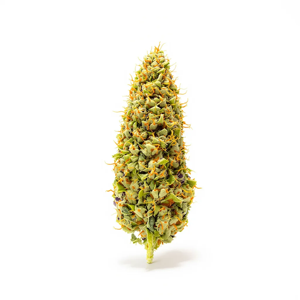 Golden Gate Haze 6% indica / 94% sativa — fleur avec trichomes visibles