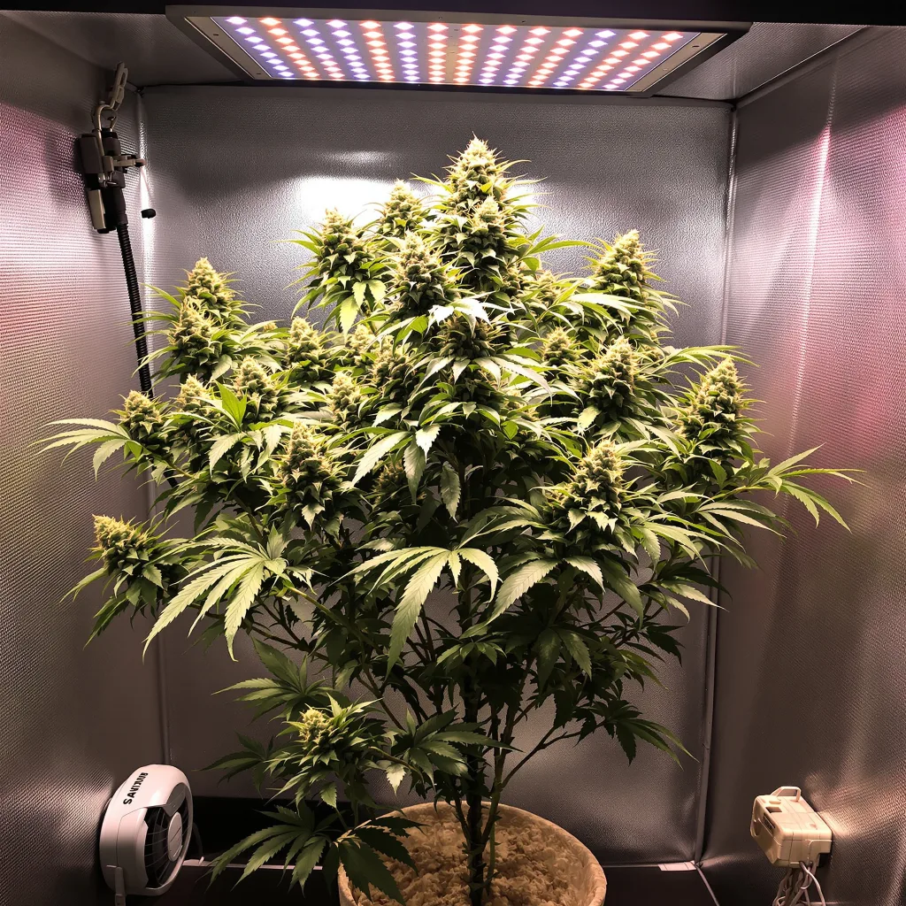Plante de cannabis Golden Pineapple en floraison — 120-180 cm féminisée