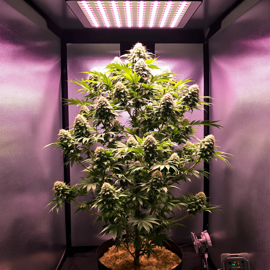 Plante de cannabis Golden Ticket en floraison — 60-100 cm autofloraison