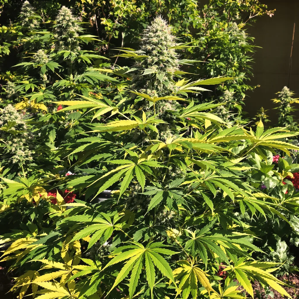 Goon Berries 63% indica / 37% sativa — fleur avec trichomes visibles