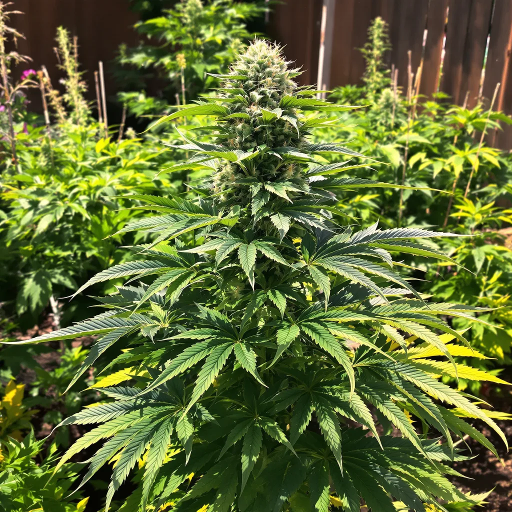 Gorilla Biscuit 67% indica / 33% sativa — fleur avec trichomes visibles