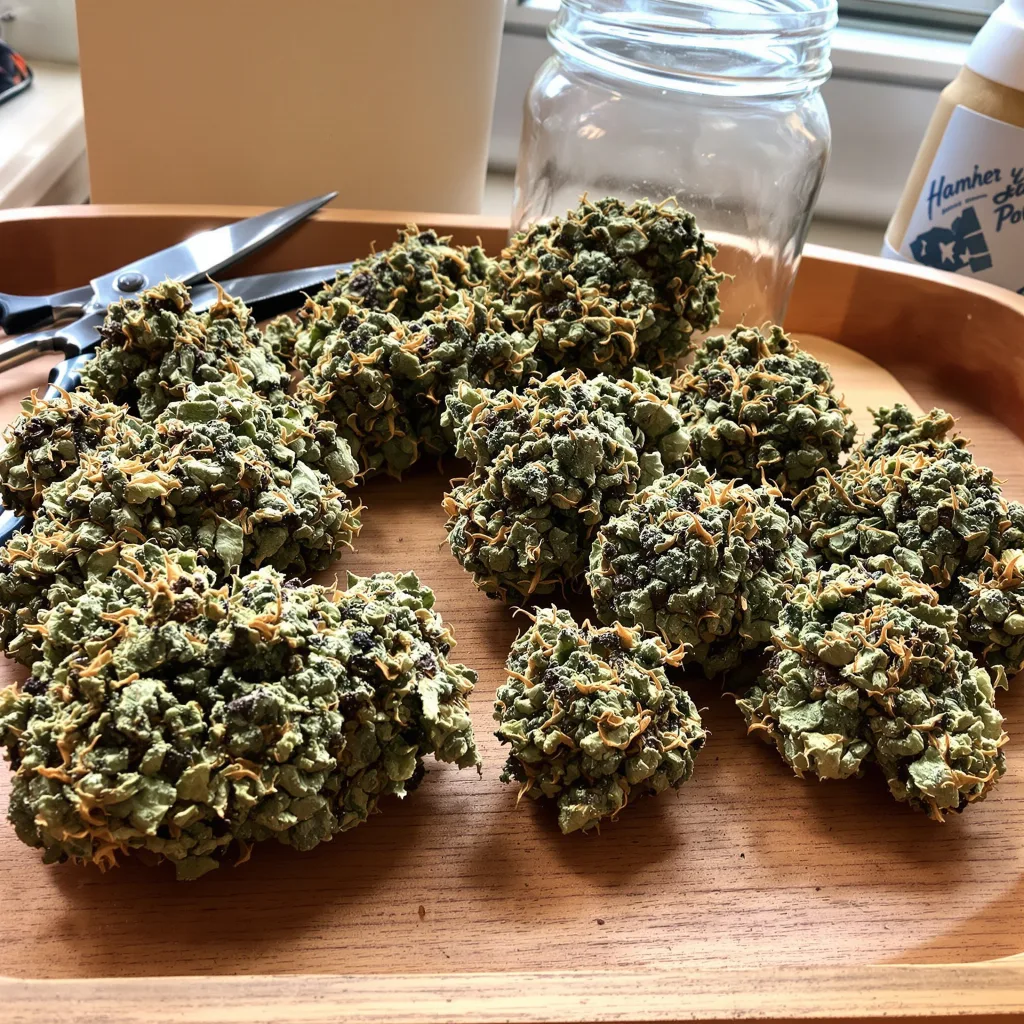 Gorilla Cookies 88% indica / 12% sativa — fleur avec trichomes visibles