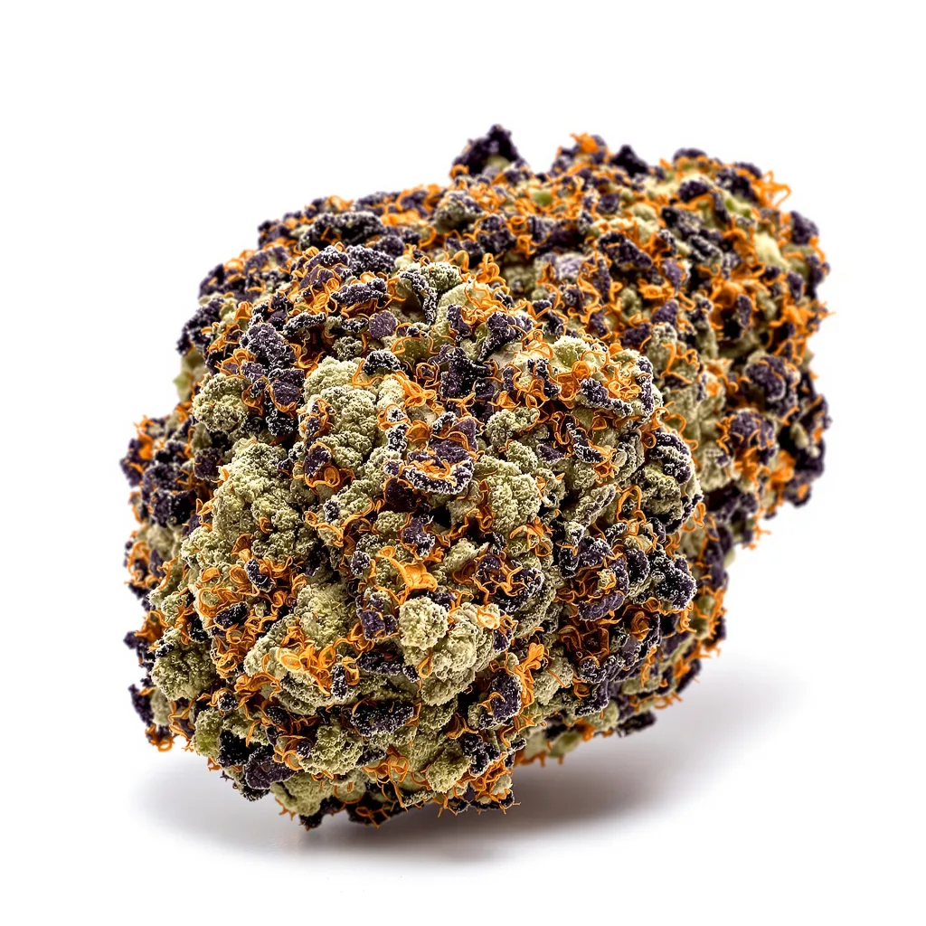 Gorilla Cookies 88% indica / 12% sativa — fleur avec trichomes visibles