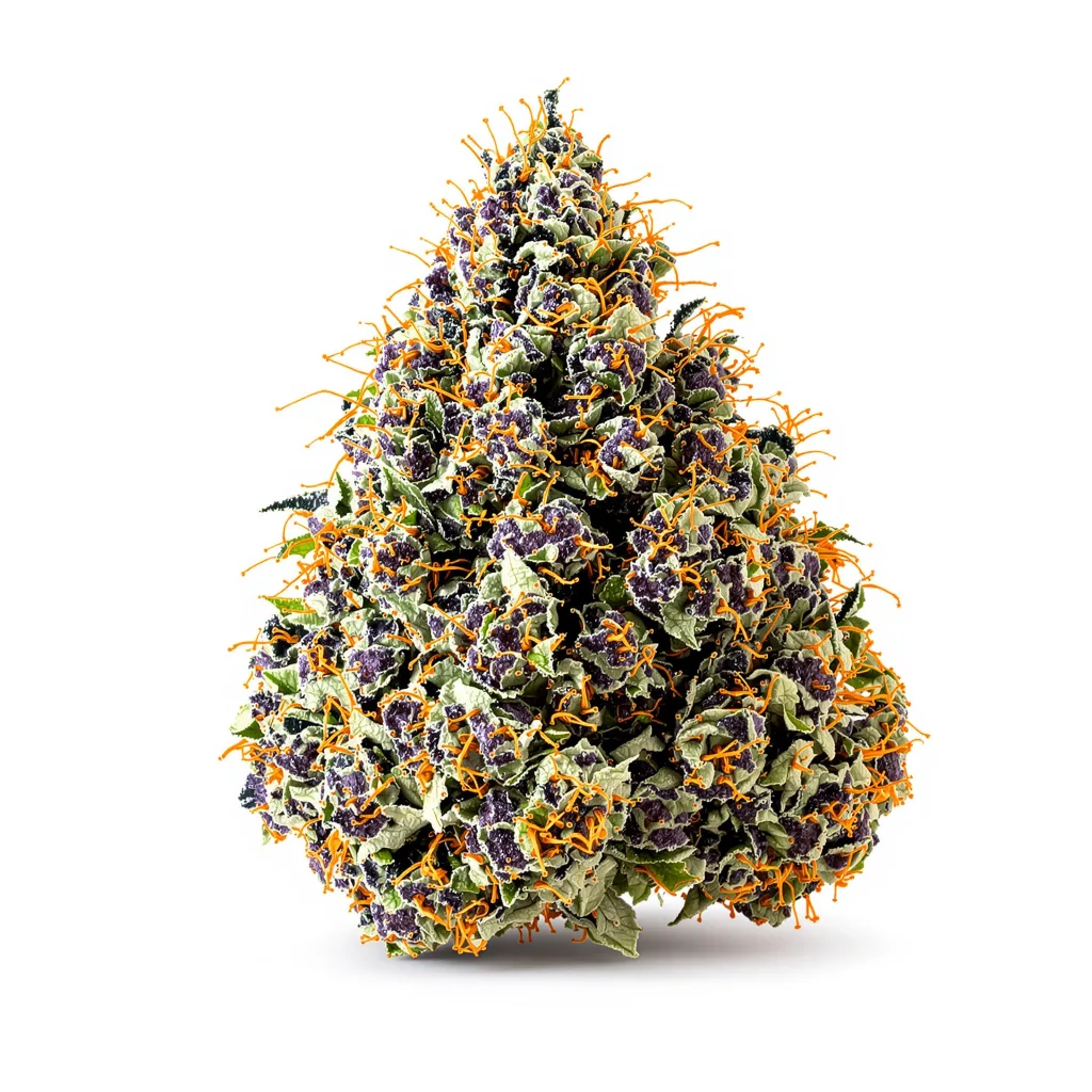 Gorilla Cookies 88% indica / 12% sativa — fleur avec trichomes visibles