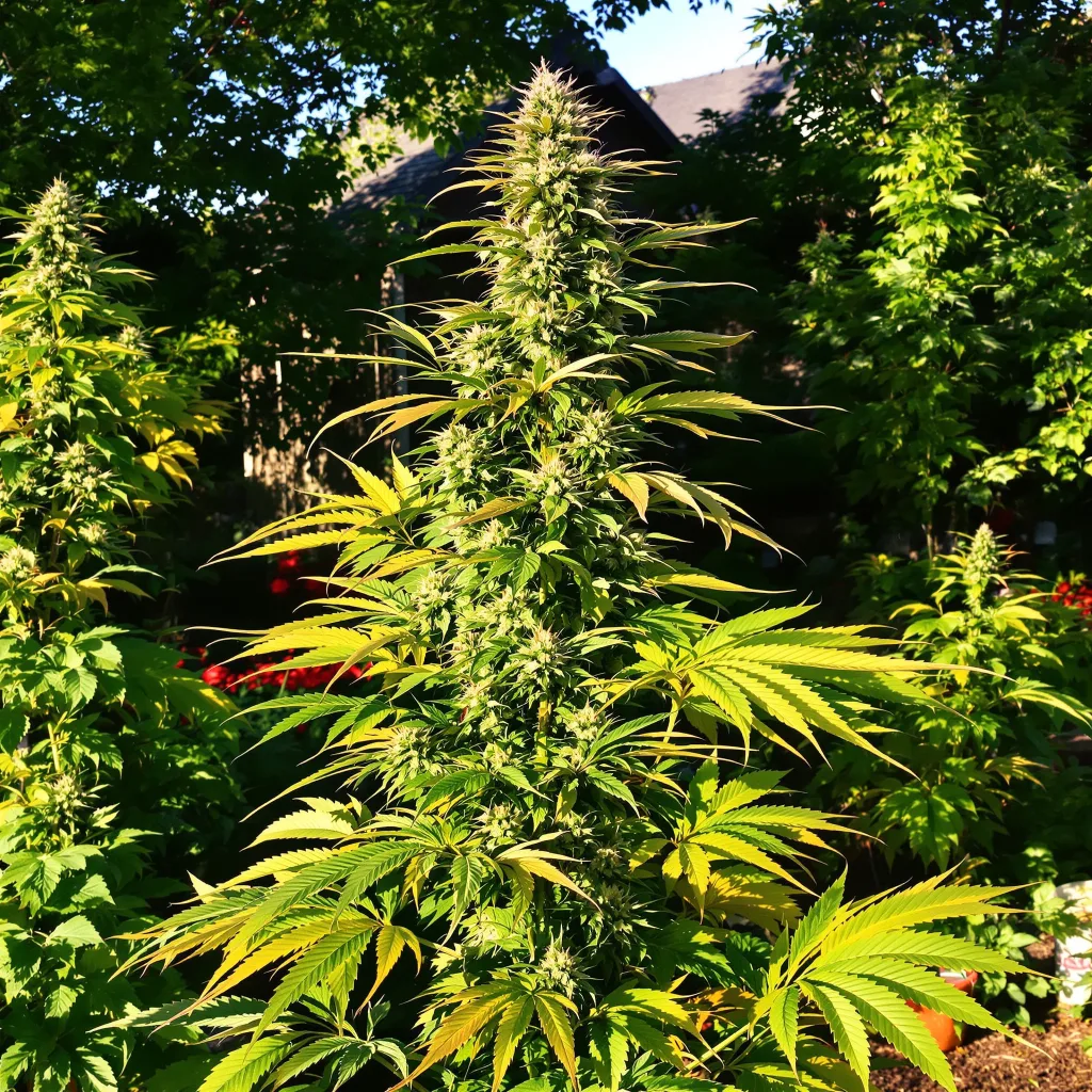 Gorilla Nut 49% indica / 51% sativa — fleur avec trichomes visibles