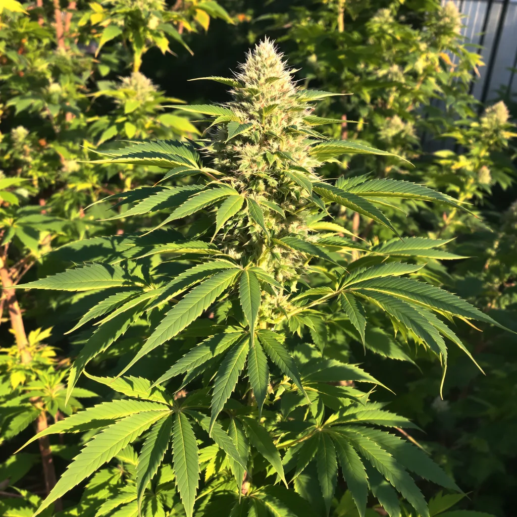 Grand Hindu 84% indica / 16% sativa — fleur avec trichomes visibles