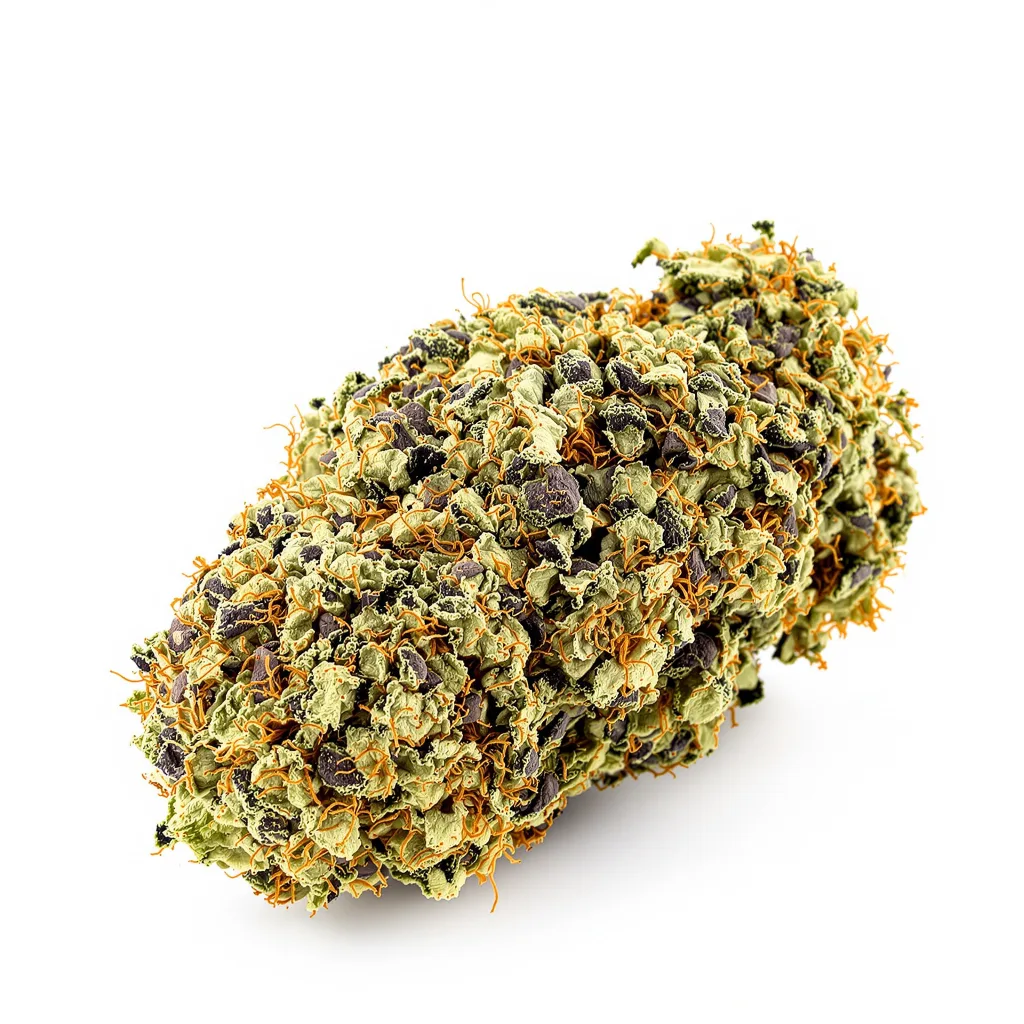 Grand Hindu 84% indica / 16% sativa — fleur avec trichomes visibles