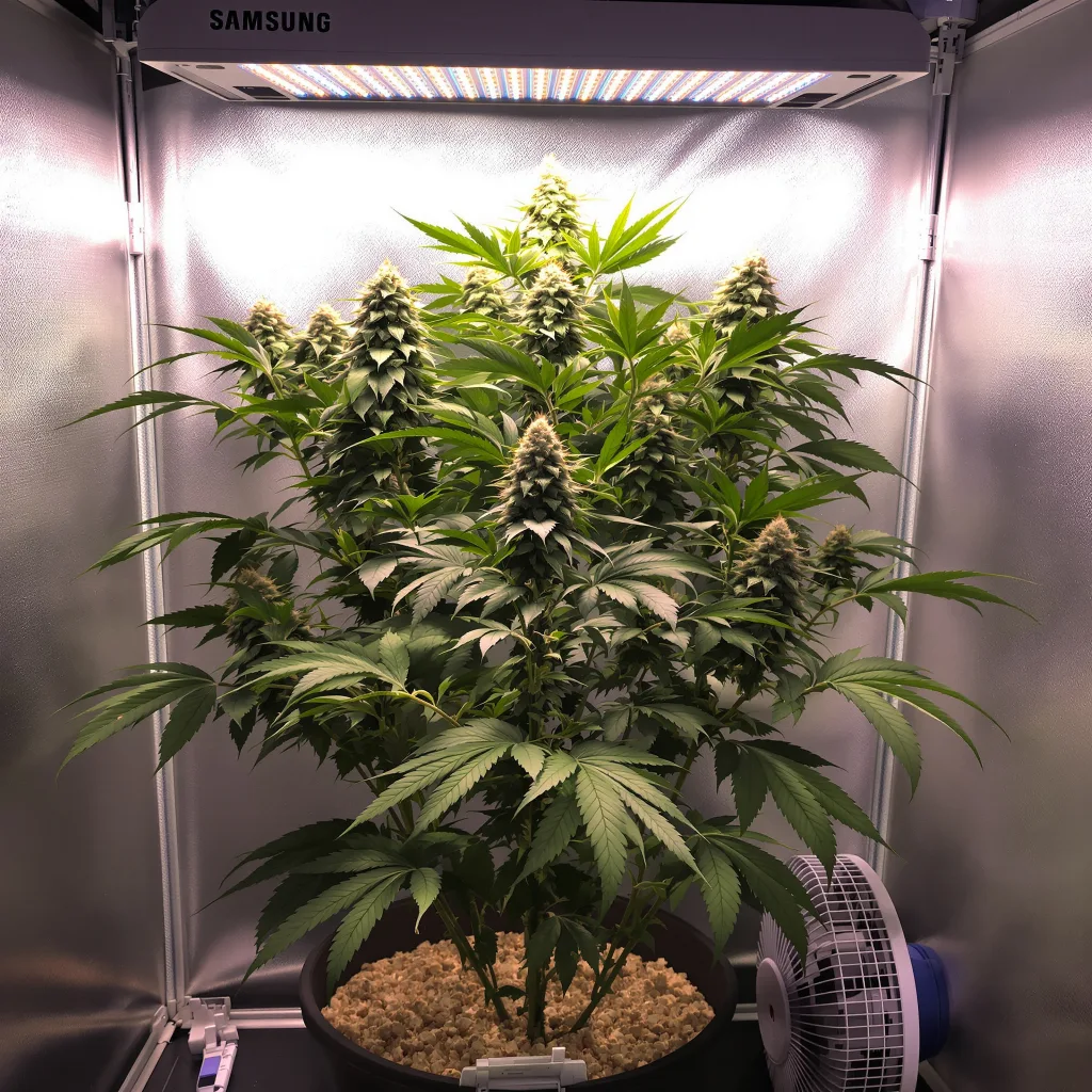 Plante de cannabis Grandmommy Purple en floraison — 90-130 cm féminisée