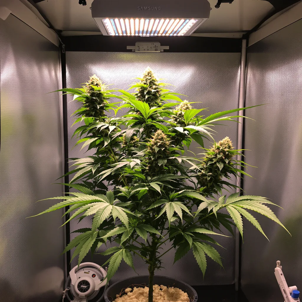 Plante de cannabis Grandpa Larry OG en floraison — 90-130 cm féminisée