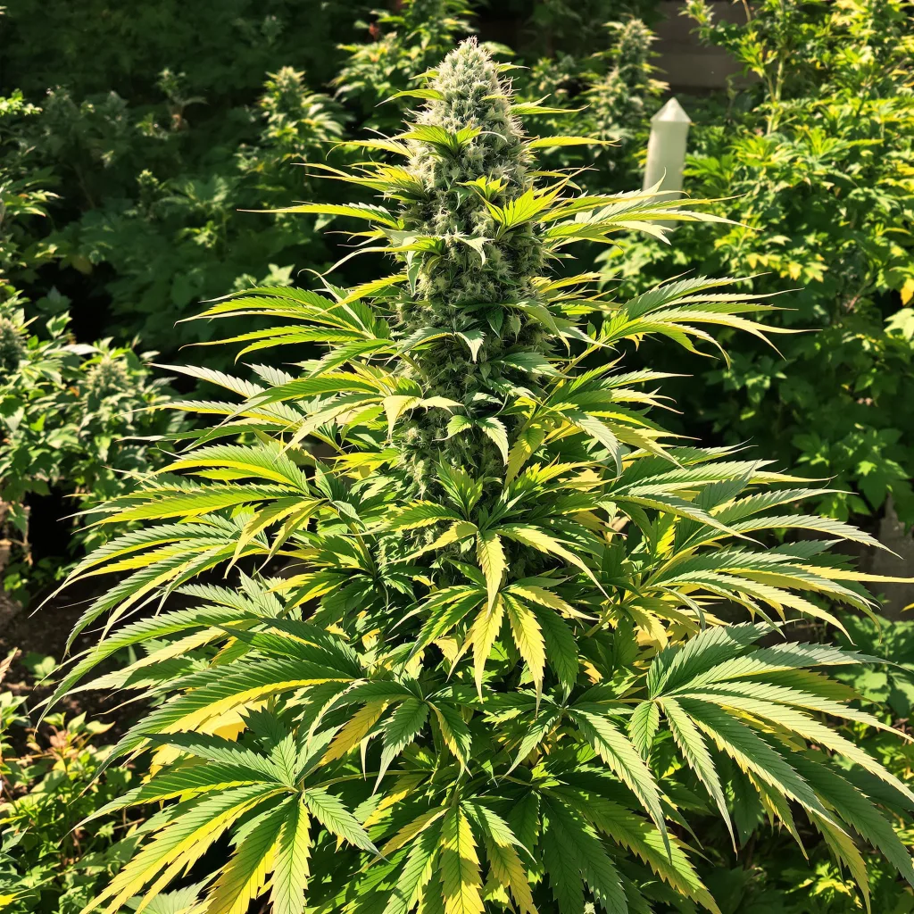 Grandpa Larry OG 76% indica / 24% sativa — fleur avec trichomes visibles