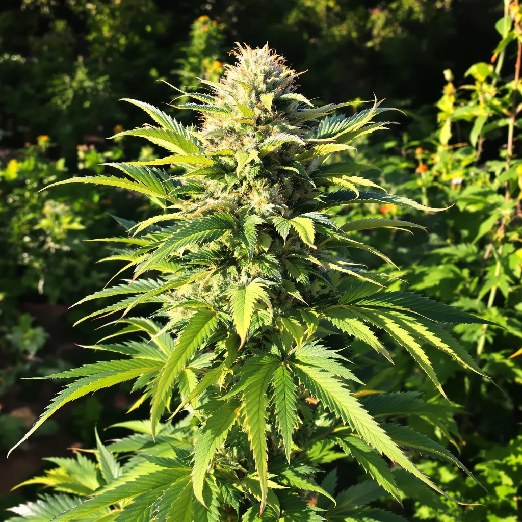 Grape Ape 68% indica / 32% sativa — fleur avec trichomes visibles