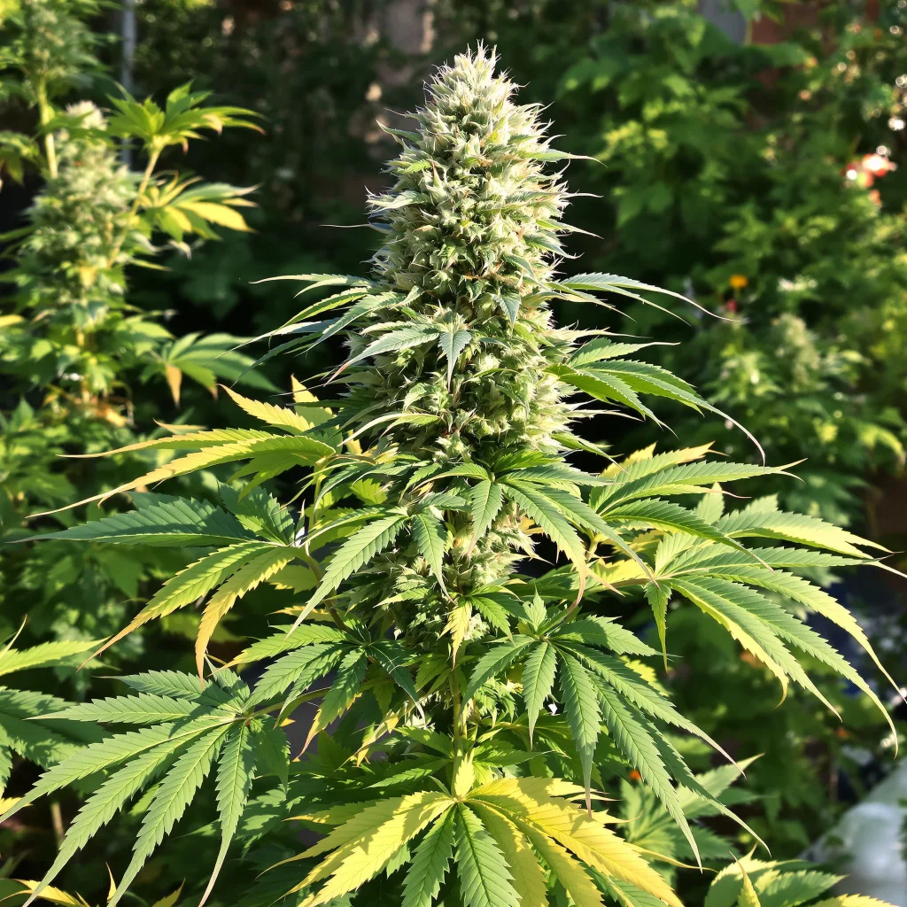 Grape Cookies 71% indica / 29% sativa — fleur avec trichomes visibles
