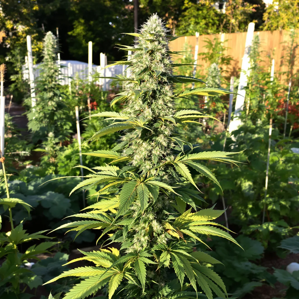 Grape Guava 41% indica / 59% sativa — fleur avec trichomes visibles