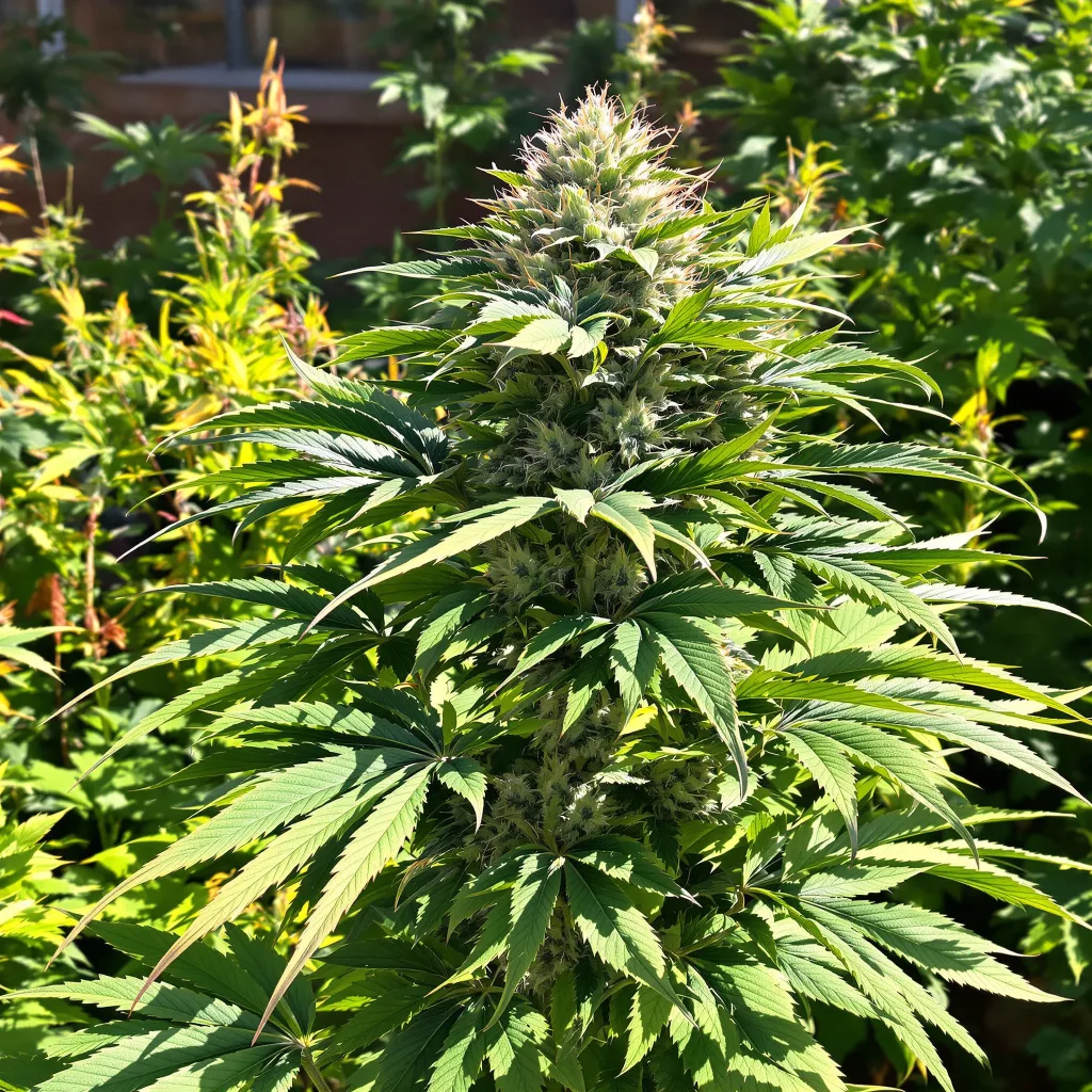 Grape Inferno 79% indica / 21% sativa — fleur avec trichomes visibles