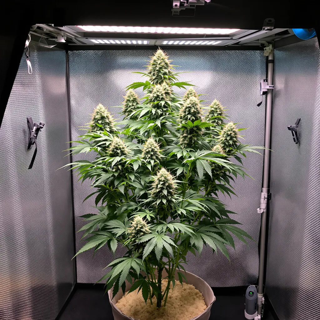 Plante de cannabis Grape Krush en floraison — 120-180 cm féminisée