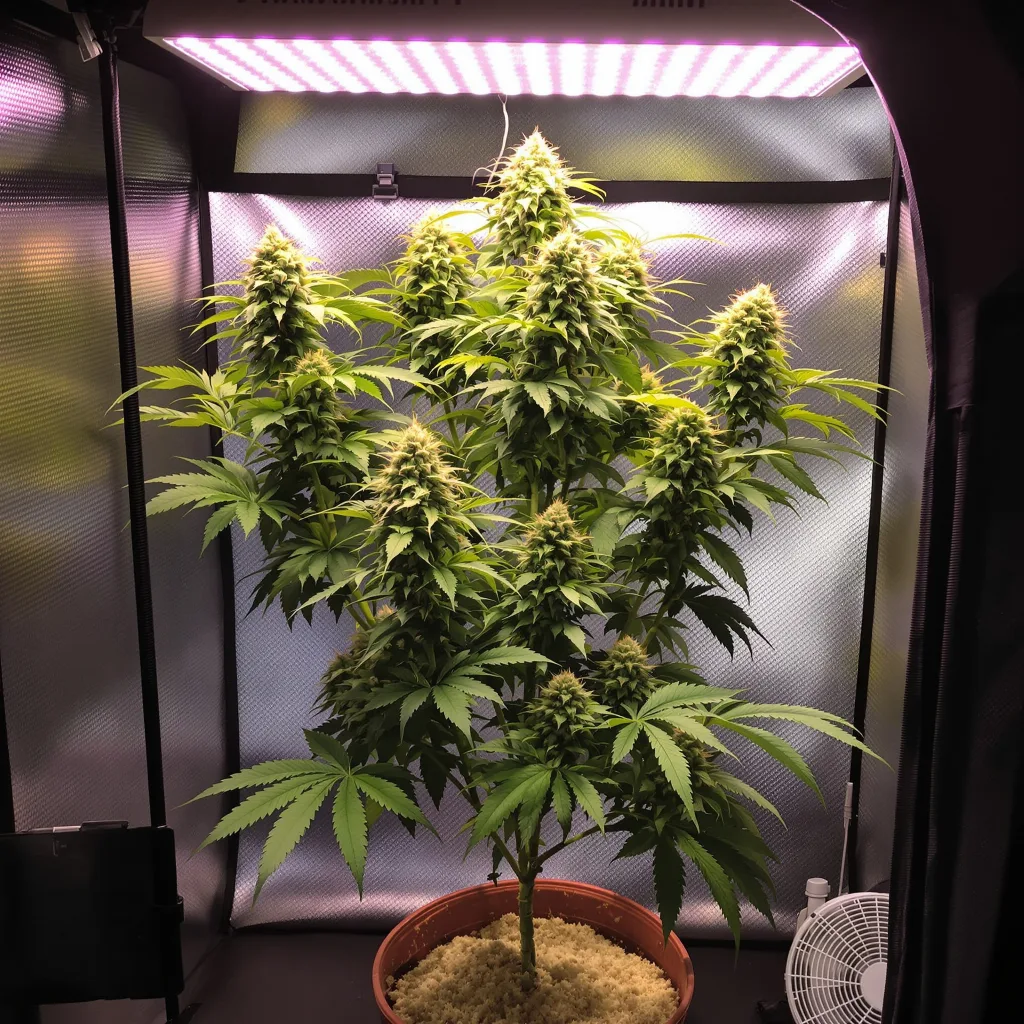 Plante de cannabis Grape Kush en floraison — 120-180 cm féminisée