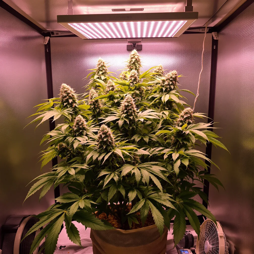 Plante de cannabis Grape OX en floraison — 90-130 cm féminisée