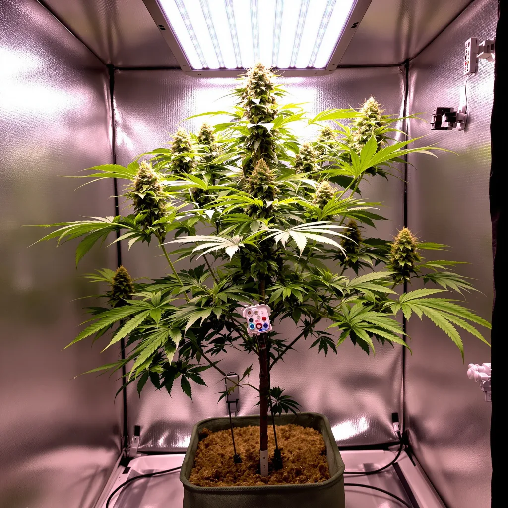 Plante de cannabis Grape Skunk en floraison — 60-100 cm autofloraison