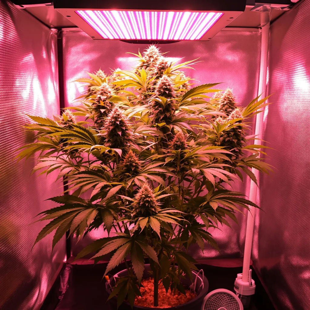 Plante de cannabis Grape Stomper en floraison — 90-130 cm féminisée