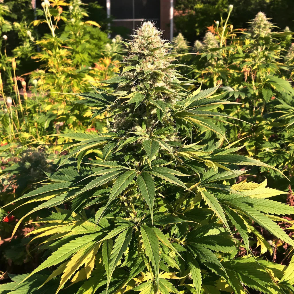 Gravity 75% indica / 25% sativa — fleur avec trichomes visibles