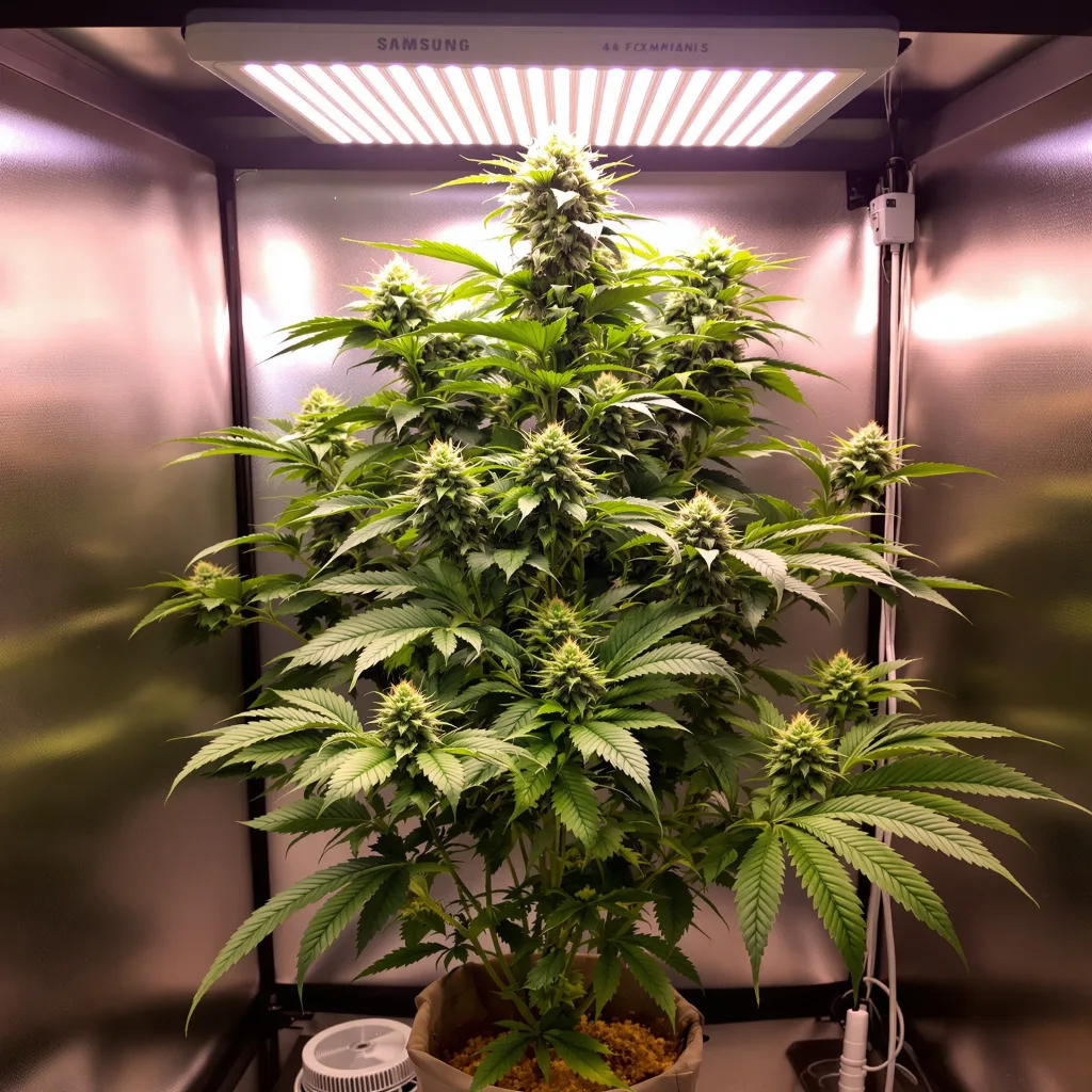 Plante de cannabis Gravity en floraison — 90-130 cm féminisée