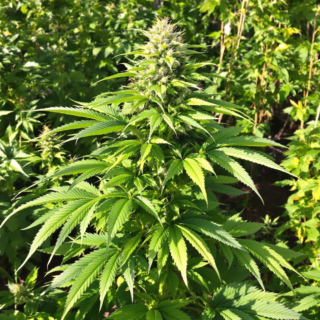 Gravity 75% indica / 25% sativa — fleur avec trichomes visibles