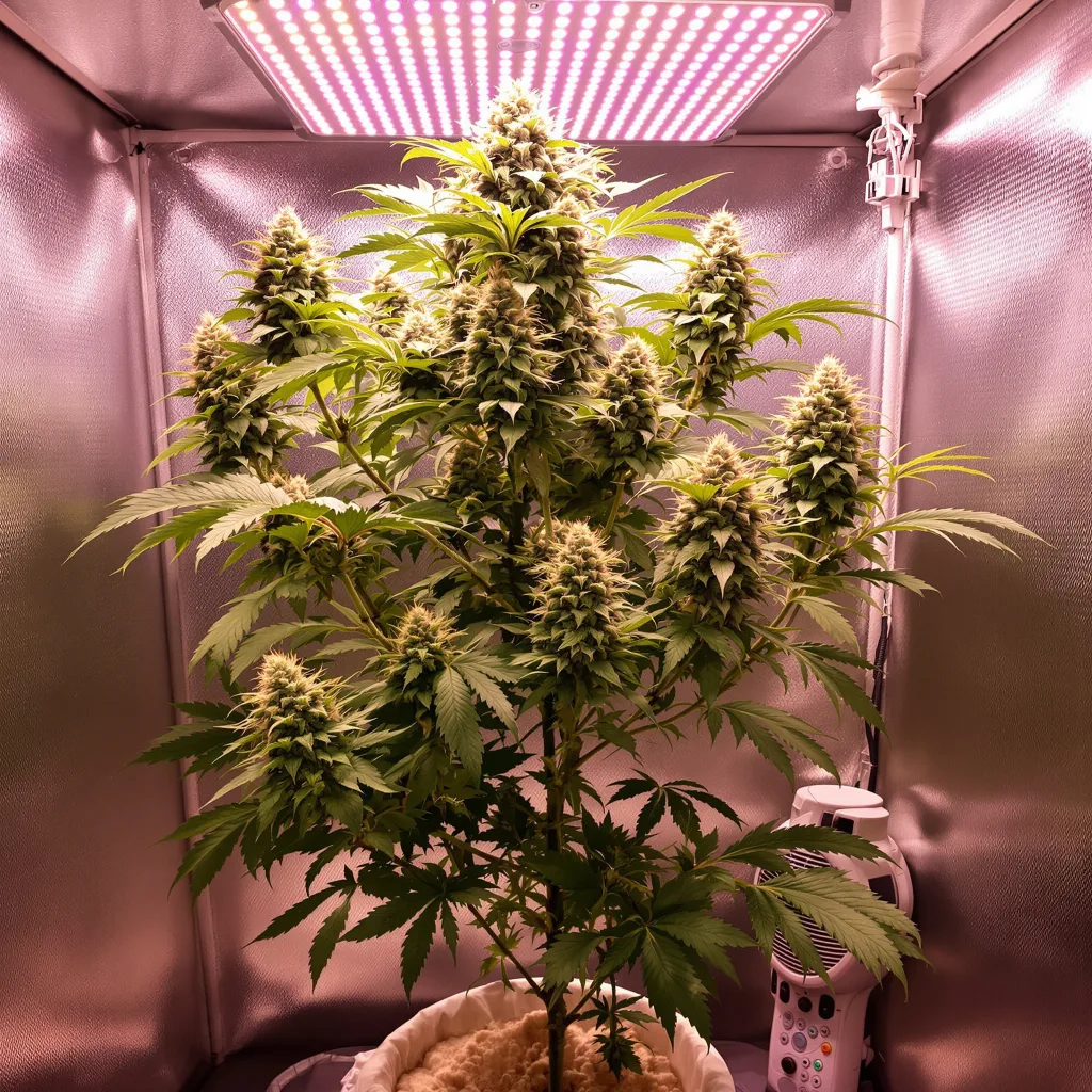 Plante de cannabis Grease Monkey en floraison — 60-100 cm autofloraison