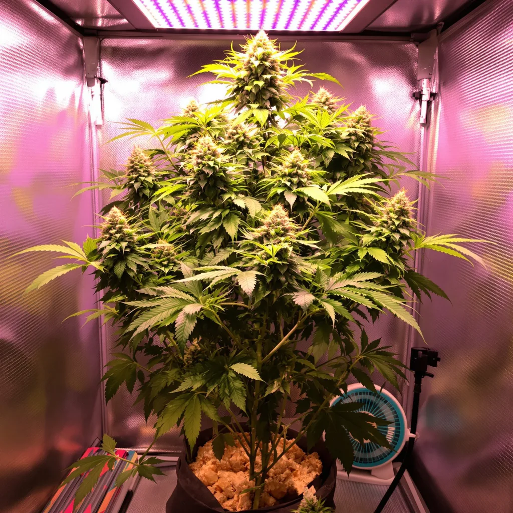 Plante de cannabis Green Cheese en floraison — 120-180 cm féminisée