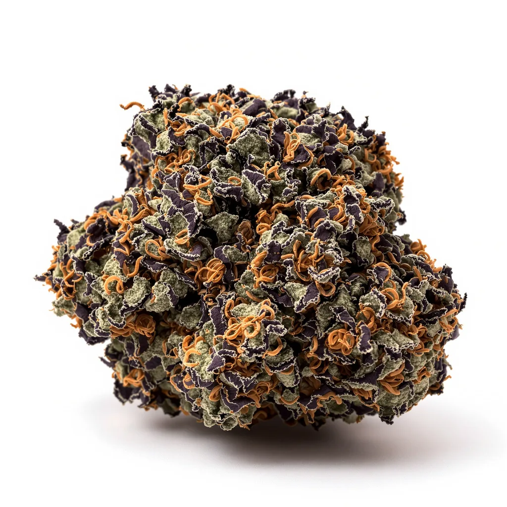 Green Crack Punch 84% indica / 16% sativa — fleur avec trichomes visibles