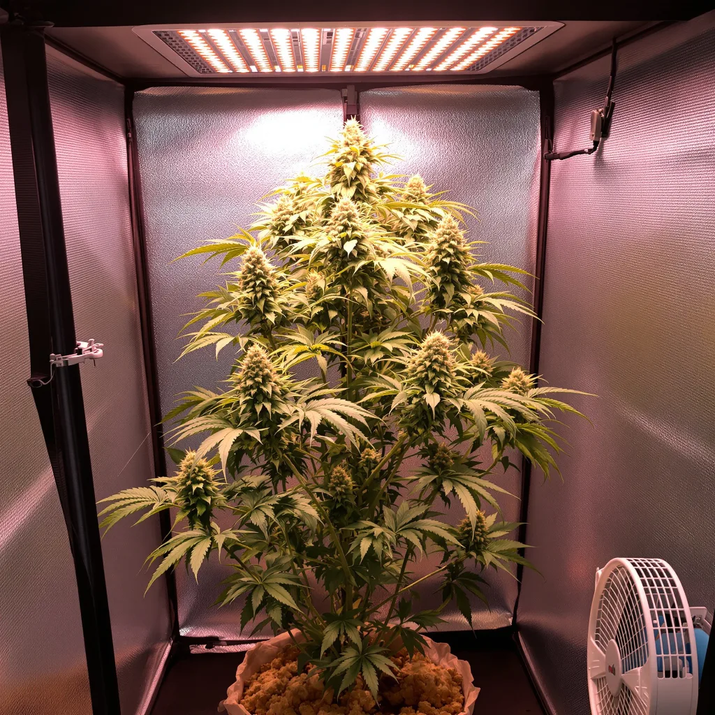 Plante de cannabis Green Door Kush en floraison — 120-180 cm féminisée