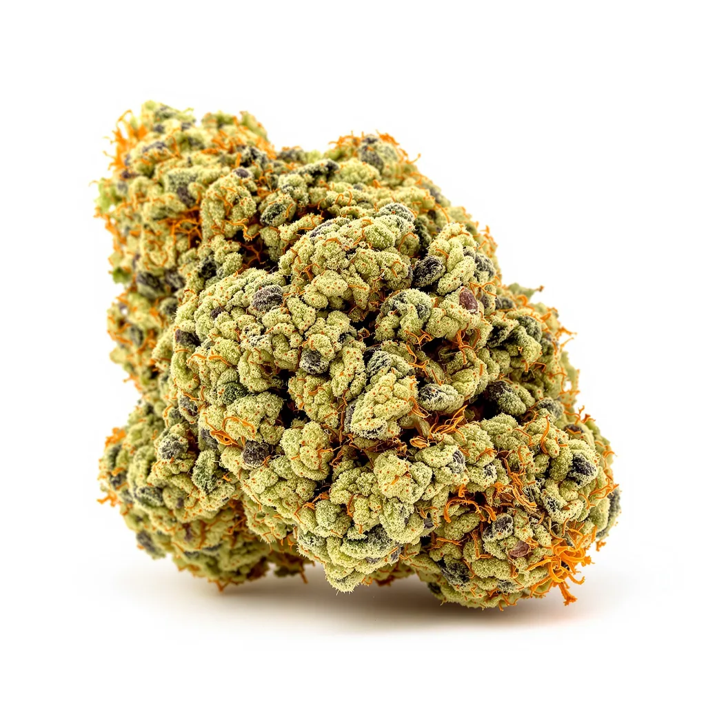 Green Dream 18% indica / 82% sativa — fleur avec trichomes visibles
