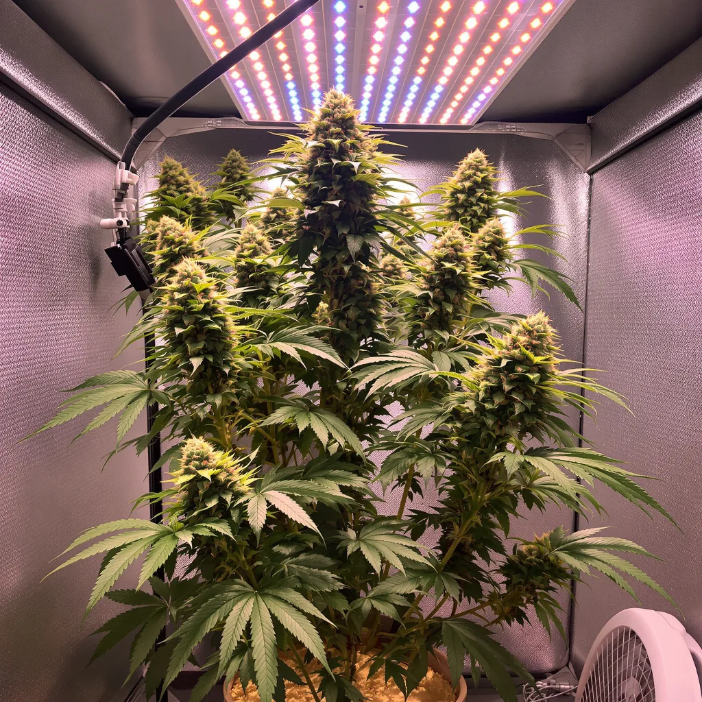 Plante de cannabis Green Goblin en floraison — 60-100 cm autofloraison