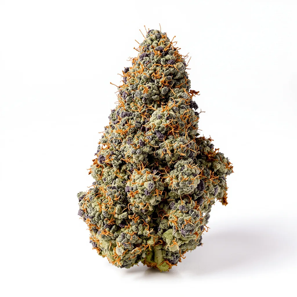 Green Goddess 75% indica / 25% sativa — fleur avec trichomes visibles