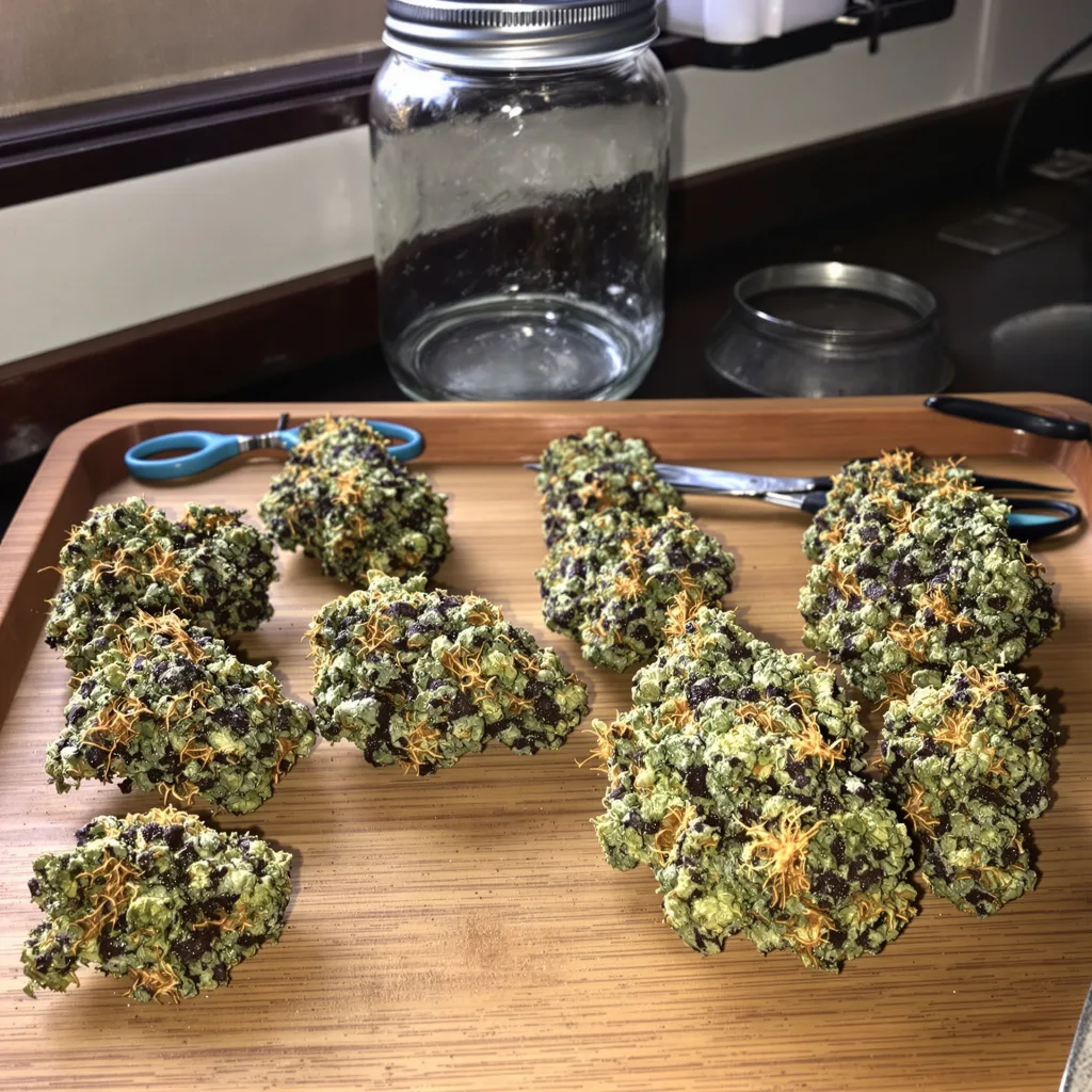 Green Love Potion 76% indica / 24% sativa — fleur avec trichomes visibles