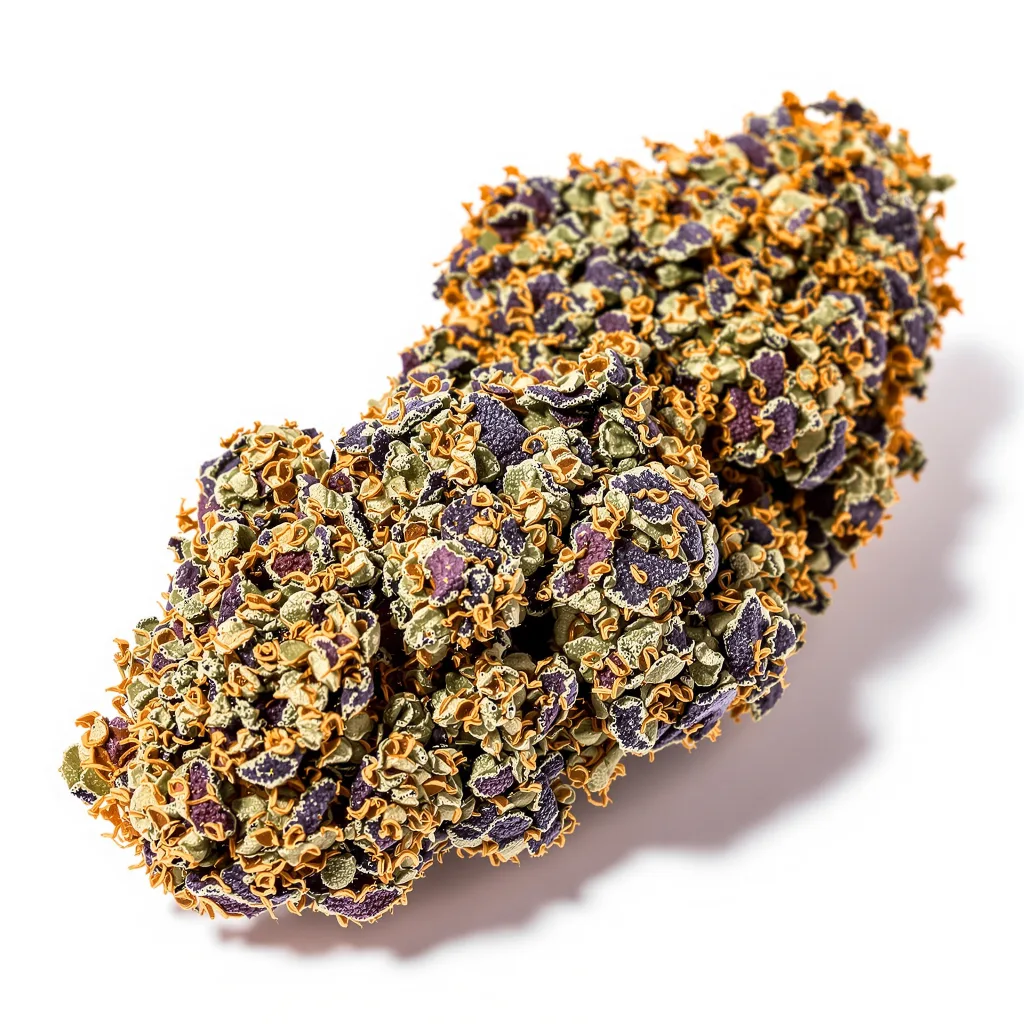 Green Love Potion 76% indica / 24% sativa — fleur avec trichomes visibles